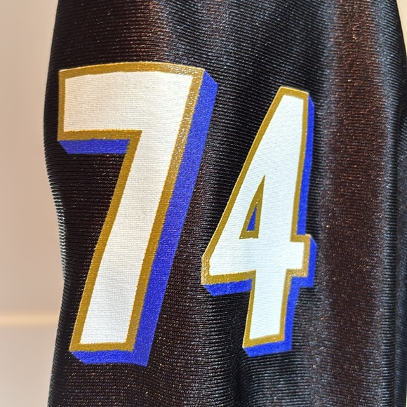 Reebok Baltimore Ravens Michael Oher #74 jersey in black, purple, white, & gold - Picture 11 of 16